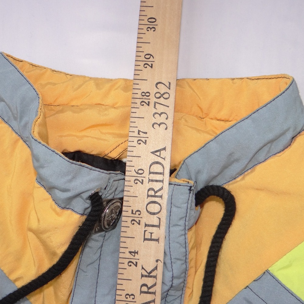 Vintage Volkl Mens Neon Colorblock Windbreaker Pullover Jacket Large 90s Retro - Picture 8 of 8